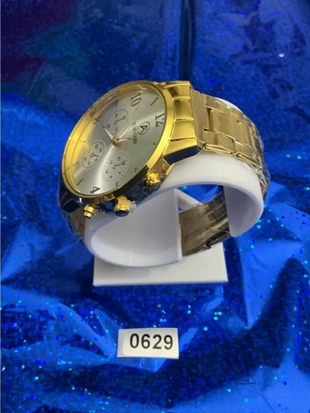 Gold-Tone Men’s Dress Watch - Gold Dial